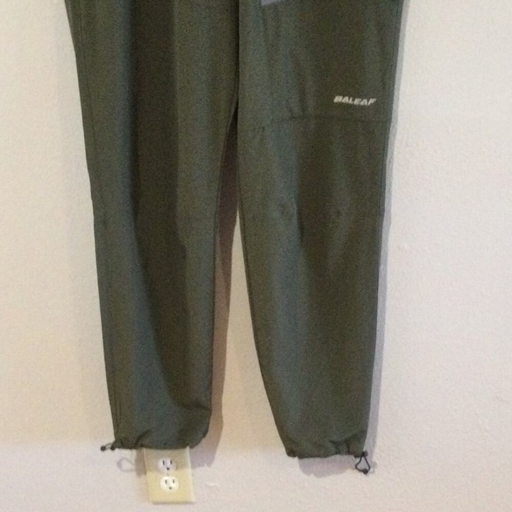 Baleaf Green Elastic Waist Lightweight Zipper Pockets Jogger Pant Size L - Picture 3 of 16